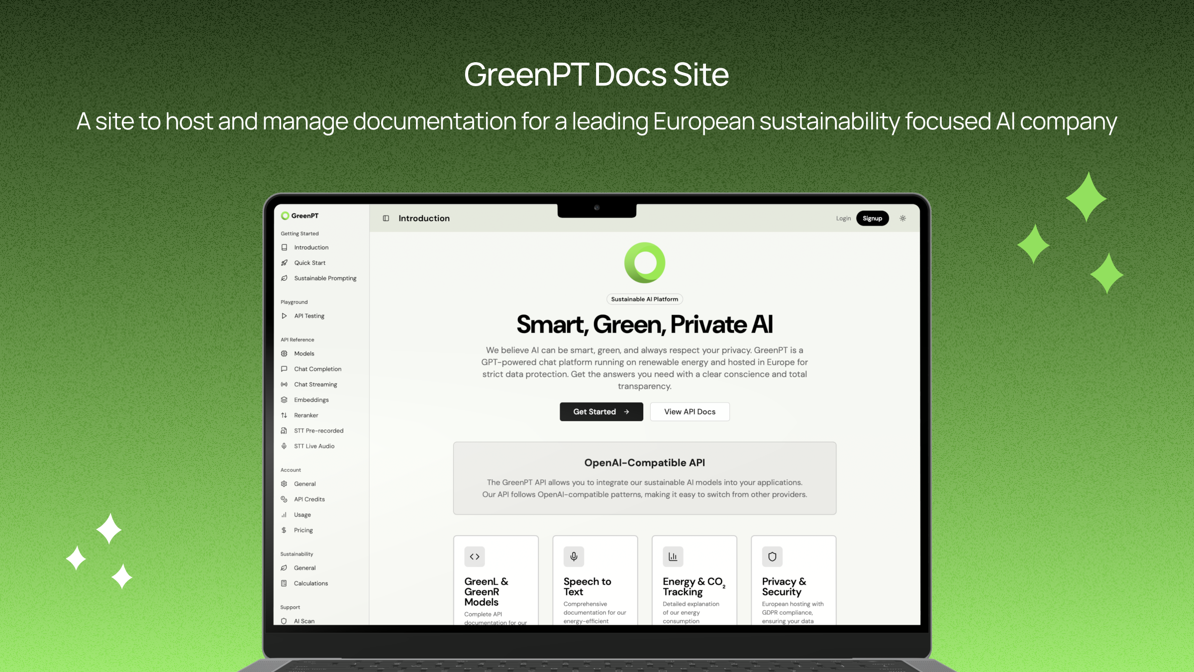 GreenPT Docs Site